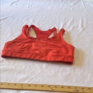 Lululemon Racerback Sports Bra Coral | Medium Support Activewear Top